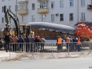 Провал в земле на перекрестке Ленина-Дьяконова пытаются заделать - 2023-04-11 16:38:00 - 3
