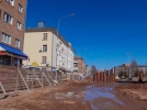На доме возле будущих переходов на перекрестке Ленина-Дьяконова новая трещина - 2022-03-22 14:37:00 - 4