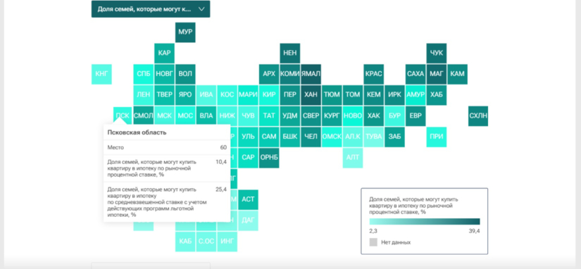 Псковская область оказалась в конце рейтинга регионов по доступности ипотеки - 2024-10-07 18:35:00 - 2