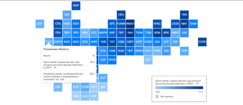 Псковская область оказалась в конце рейтинга по доступности аренды жилья - 2024-11-05 18:35:00 - 2