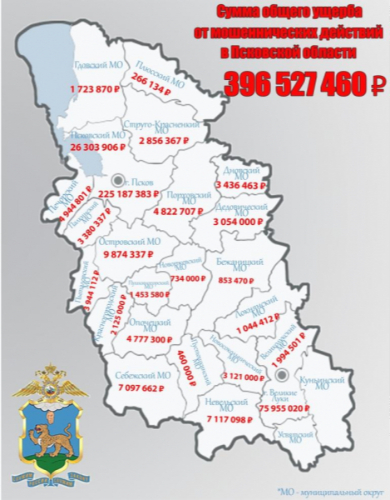 За 11 месяцев мошенники украли у жителей Псковской области почти 400 миллионов - 2025-12-12 11:35:00 - 2