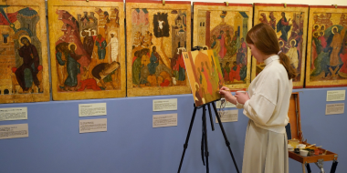 Студенты-иконописцы из Москвы практикуются в псковском музее - 2023-03-17 13:05:00 - 2