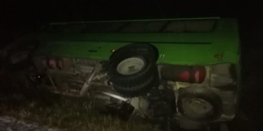Автобус опрокинулся в кювет в Куньинском районе - 2021-11-18 09:40:04 - 2