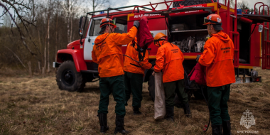 Учения по тушению лесного пожара прошли в Струго-Красненском районе - 2023-04-27 08:35:00 - 2
