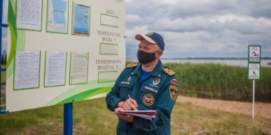 Сотрудники ГИМС провели техническое освидетельствование пляжа в санатории Кривск - 2021-06-16 12:13:00 - 2