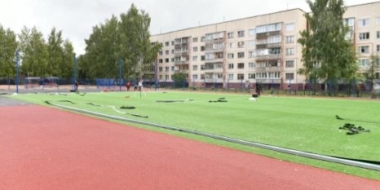В Великих Луках завершается строительство современного пришкольного стадиона - 2022-09-06 11:35:00 - 2