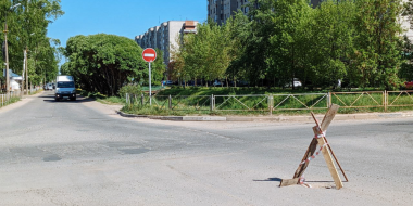 На круговом движении на Вокзальной провалился асфальт - 2023-05-15 12:22:00 - 2