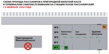 Изменился адрес пригородных билетных касс на станции Псков - 2024-02-11 15:05:00 - 3
