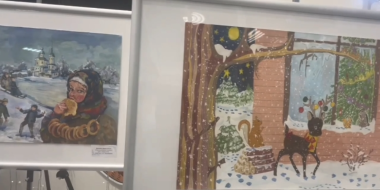 Картины юных великолучан украсили фойе правительства области - 2026-01-26 15:05:00 - 2