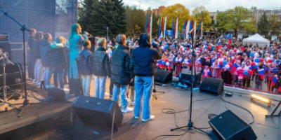Концерт «Мы вместе» в поддержку референдумов прошел в Пскове - 2022-10-01 10:00:00 - 2