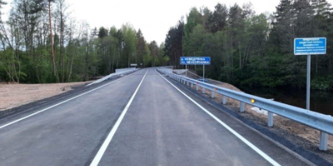 Открылось движение по новому мосту через реку Неведрянка  в Себежском районе - 2022-05-27 17:35:00 - 1