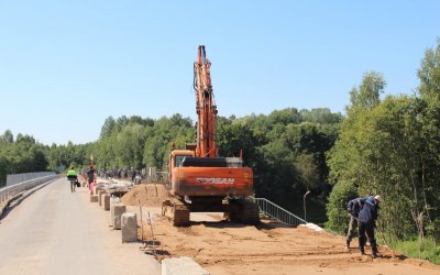 Продолжается капитальный ремонт моста в Дновском районе - 2022-08-09 11:05:00 - 4